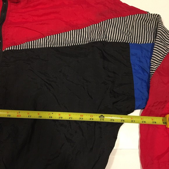 Vtg 80s Aviat Sportif Abstract Jacket M Art Colorblock Retro Sport Hip Hop 90s - Picture 3 of 5